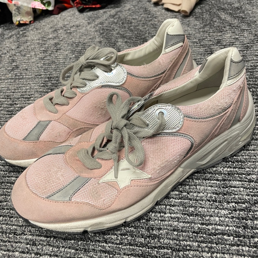 Golden goose dad star sneakers pink size 40